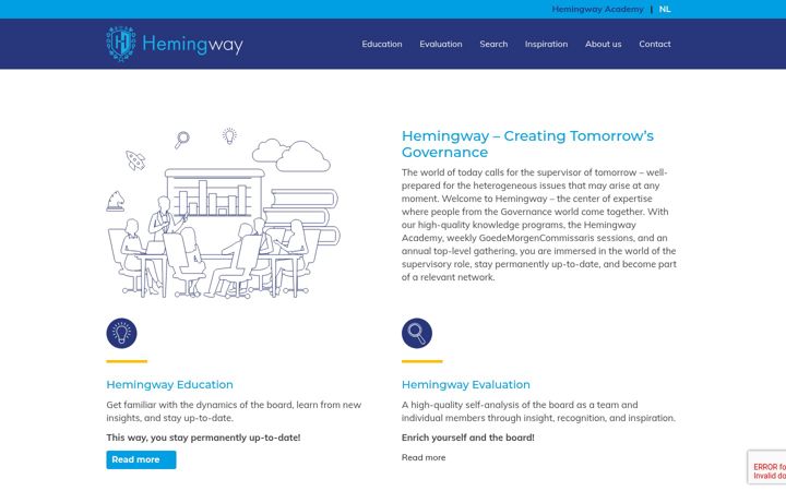 Skjermbilde av hemingway.eu