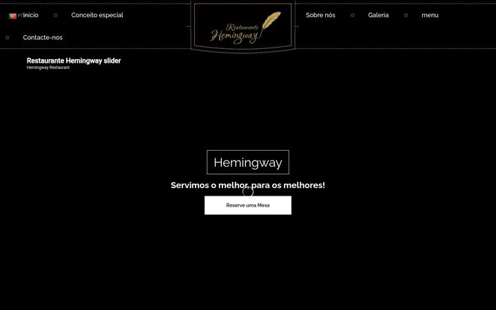 Screenshot of hemingway.restaurant