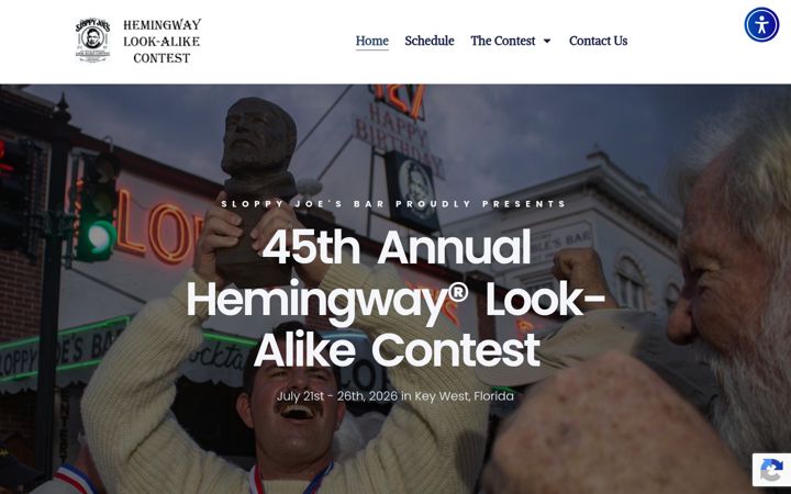 Screenshot of hemingwaydays.com