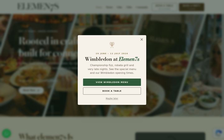 Screenshot of hemingwaysbar.co.uk