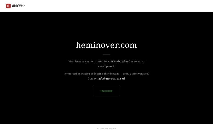 Screenshot of heminover.com