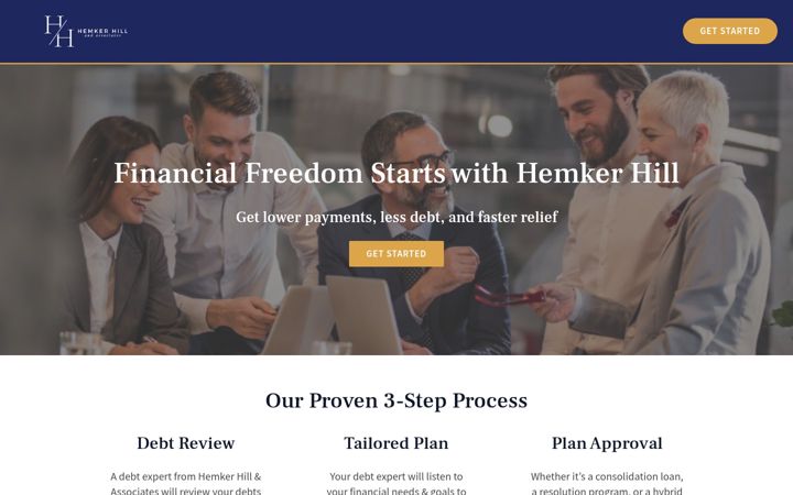 Screenshot of hemkerandhill.com
