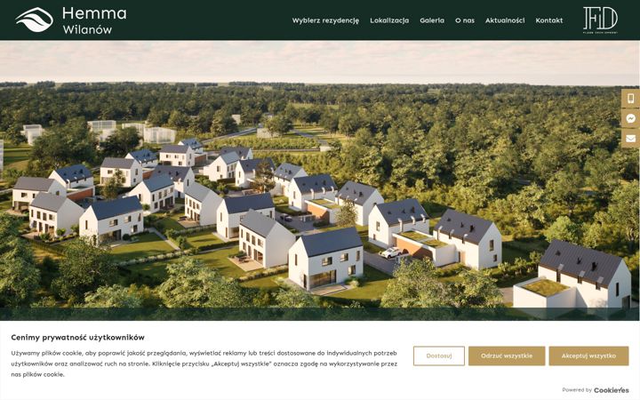 Screenshot of hemma-wilanow.pl