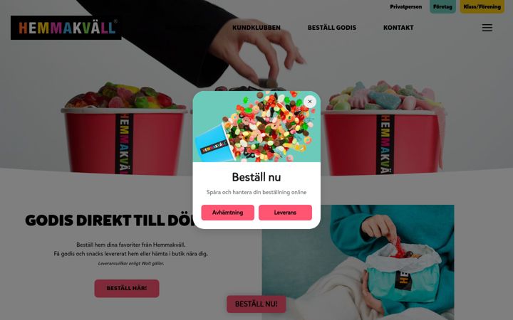 Screenshot of hemmakvall.se