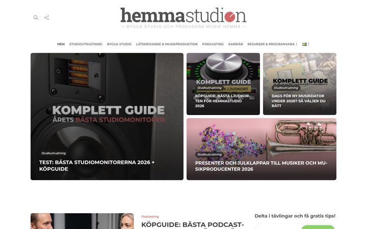 Screenshot of hemmastudion.se