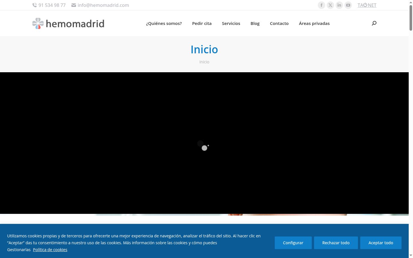 Screenshot des Einwilligungsbanners vor jeglicher Interaktion
