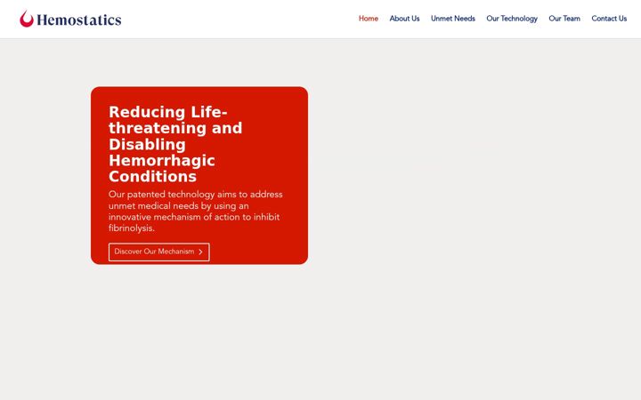Screenshot of hemostatics.com