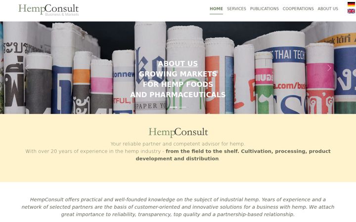 Screenshot of hempconsult.com