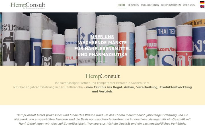 Screenshot of hempconsult.de