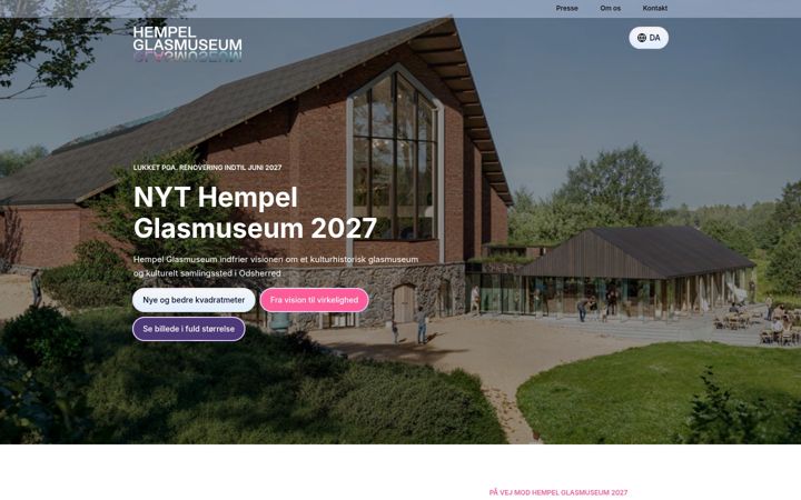 Screenshot of hempelglasmuseum.dk