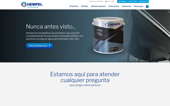 Screenshot of hempelyacht.es