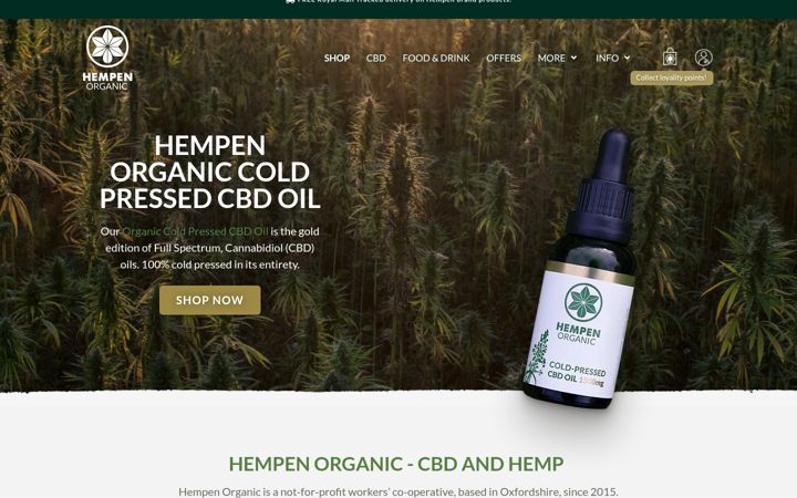 Screenshot του hempen.co.uk