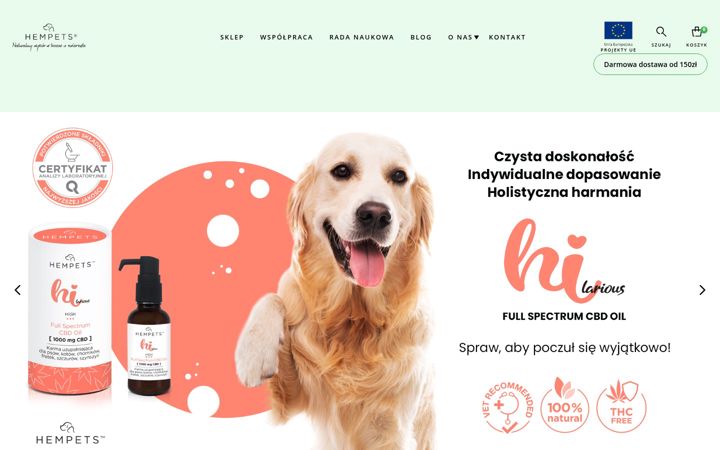 Screenshot of hempets.pl