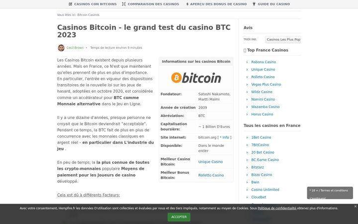 Screenshot of hempfire.fr