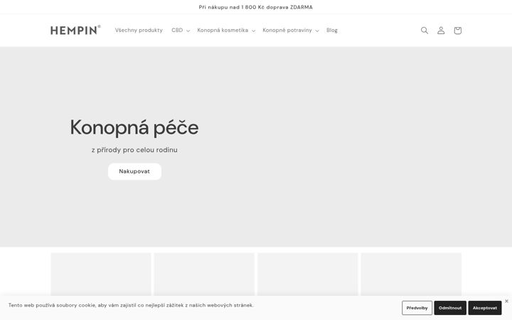 Screenshot of hempin.cz