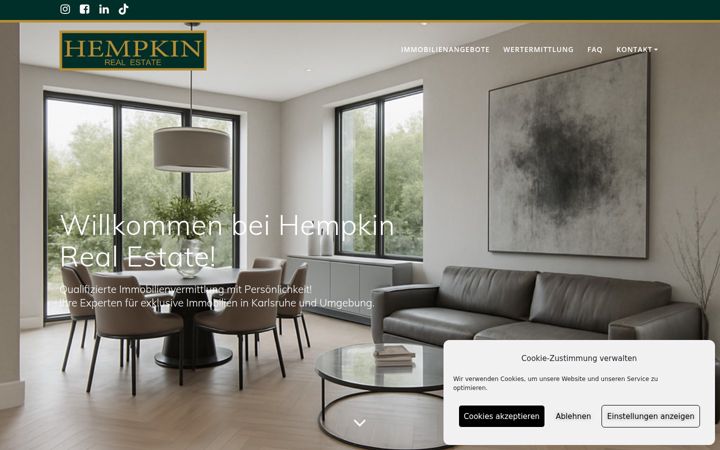 Screenshot of hempkin.de