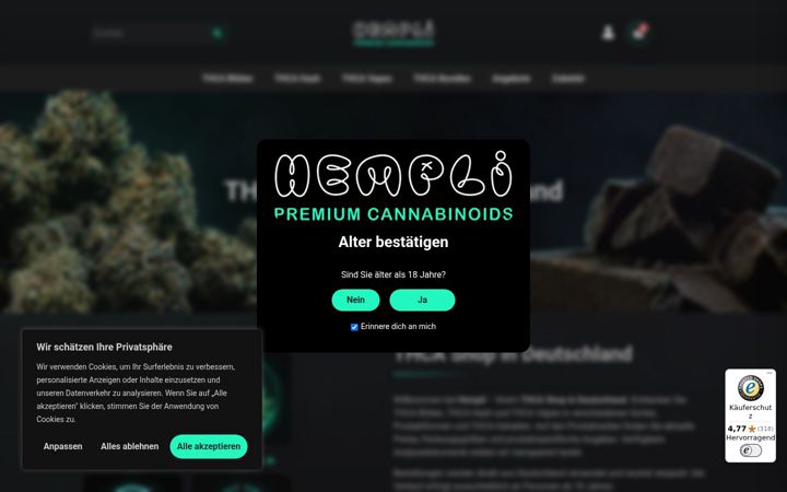 Screenshot of hempli.de