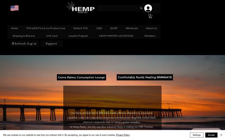 Screenshot of hemppantry.net