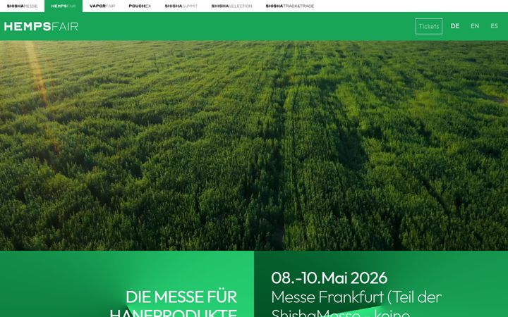 Screenshot of hempsfair.de