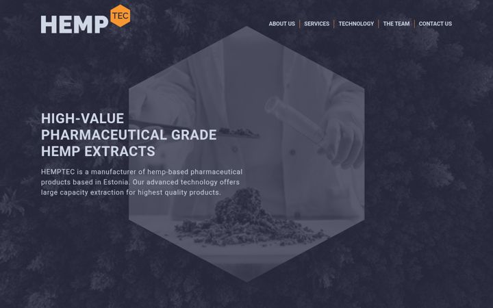 Screenshot of hemptec.eu