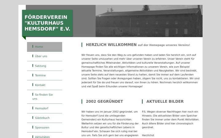 Screenshot of hemsdorf.de