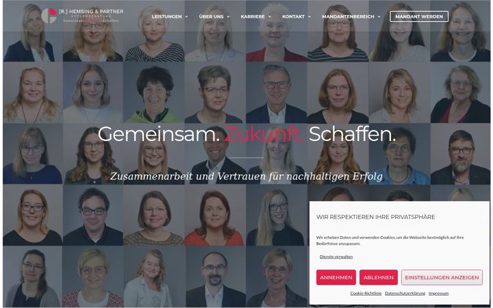 Screenshot of hemsing-partner.de