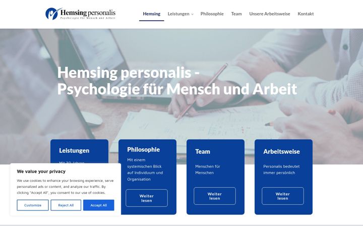 Screenshot of hemsing-personalis.de