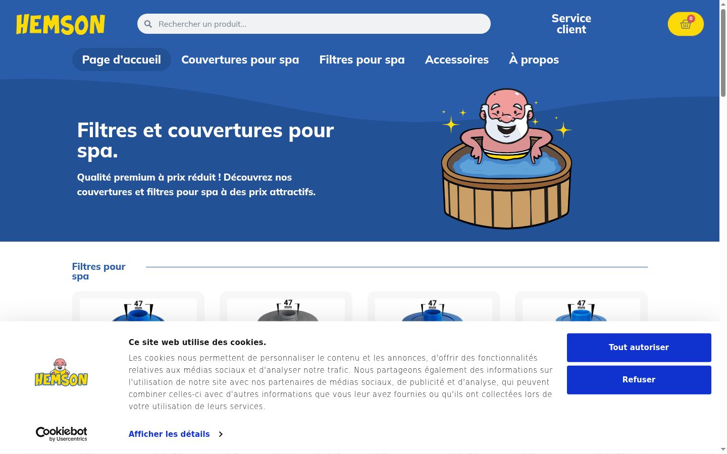 Screenshot van de toestemmingsbanner zoals getoond vóór enige interactie