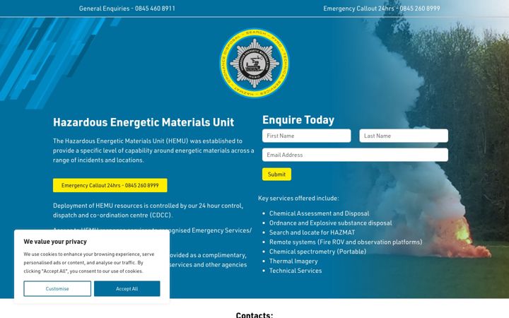 Screenshot of hemu.uk