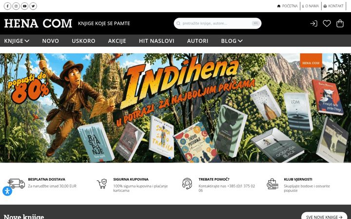 Screenshot of hena-com.hr