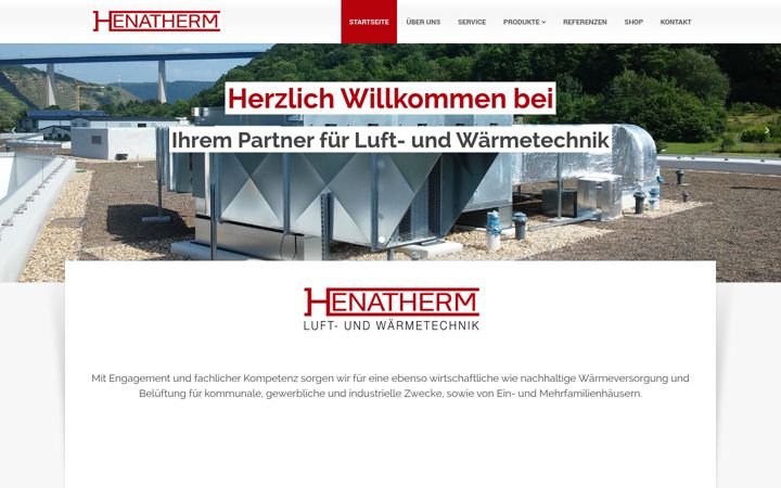 Screenshot of henatherm.de