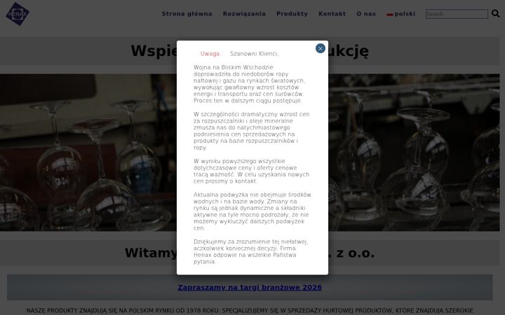 Screenshot of henax.pl