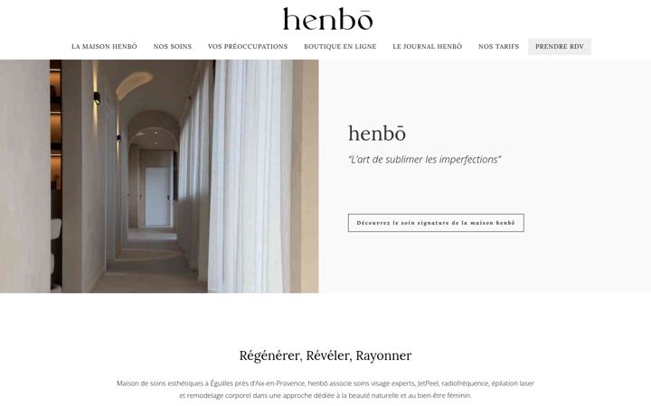 Screenshot of henbo.fr