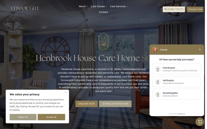 Screenshot of henbrookhouse.co.uk