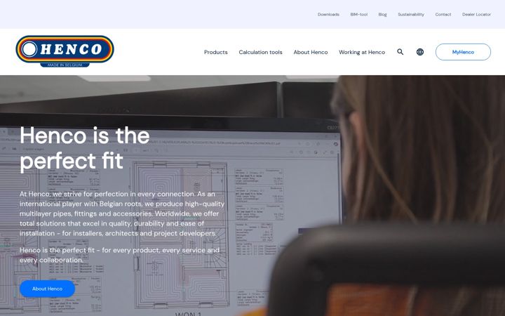 Screenshot of henco.be