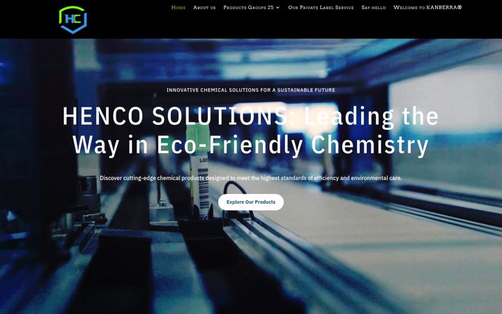 Screenshot of henco.solutions