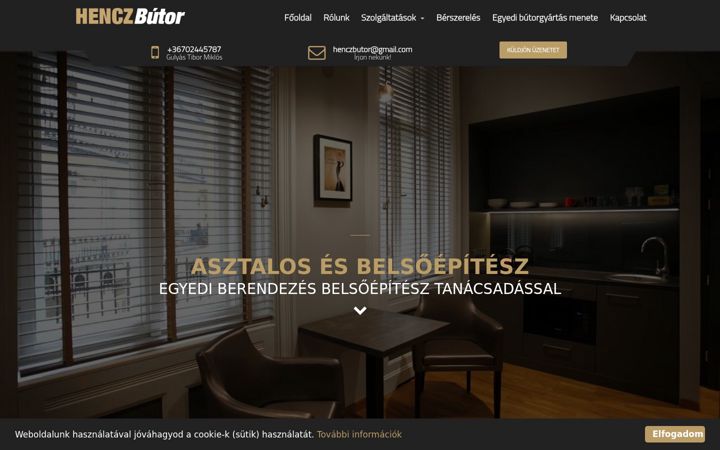Screenshot of henczbutor.hu