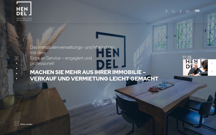 Screenshot of hendel-im.de