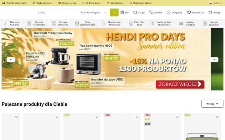 Screenshot of hendi.pl