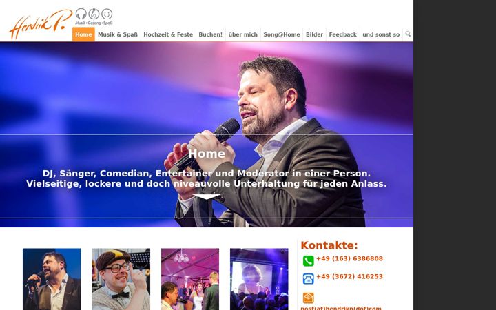 Screenshot of hendrikp.com