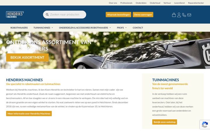 Screenshot of hendriks-tuinmachines.be