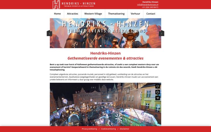 Screenshot of hendrikshinzen.nl