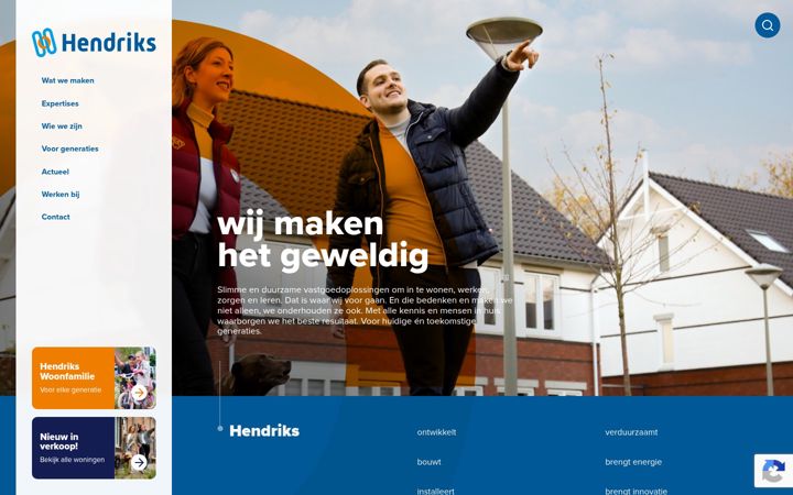 Kuvakaappaus sivustosta hendriksmaakthet.nl