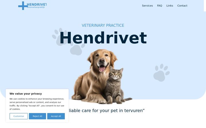 Screenshot of hendrivet.be