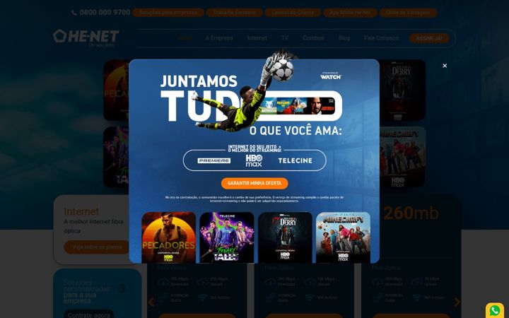 Screenshot of henet.com.br