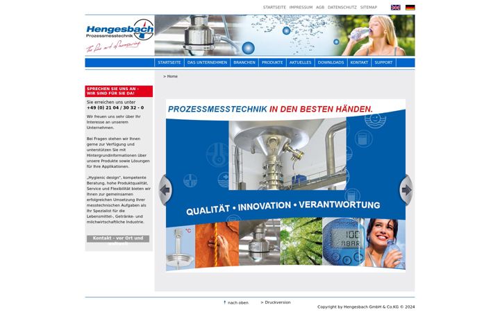 Screenshot of hengesbach.com