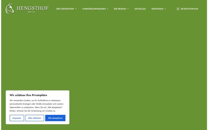 Screenshot of hengsthof.de