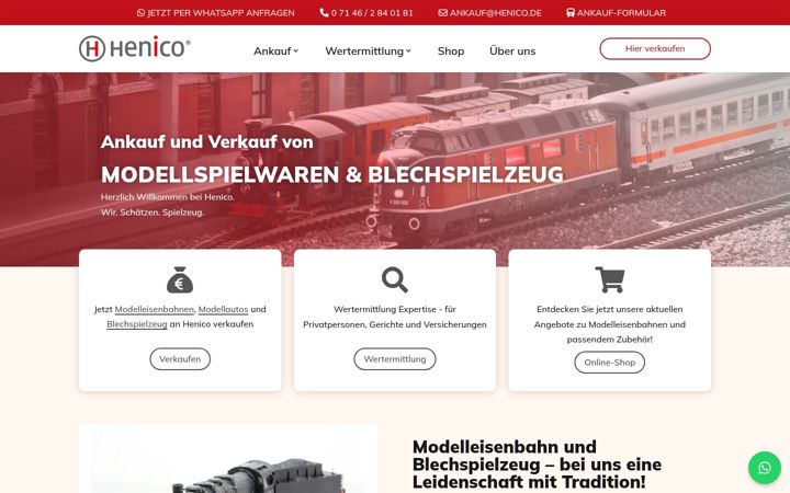 Screenshot of henico.de