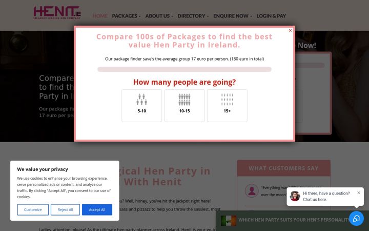 Screenshot of henit.ie