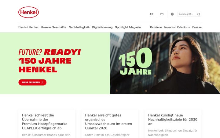 Screenshot of henkel.de